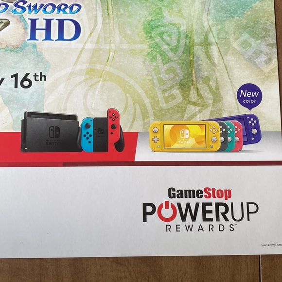 Nintendo The Legend of Zelda Skyward Sword Poster and Decorative Pillow Bundle - Picture 12 of 16